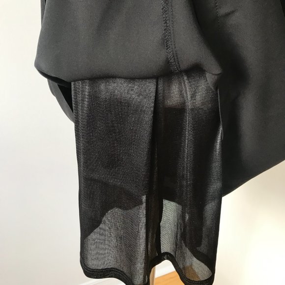 Black and Off-White Embroidered Mini Dress - Picture 6 of 7